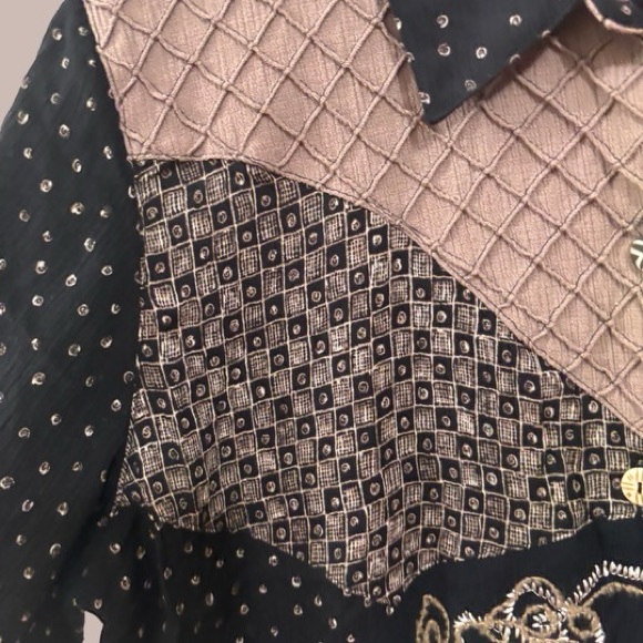 Vintage Koret Patchwork Button up - Picture 7 of 8